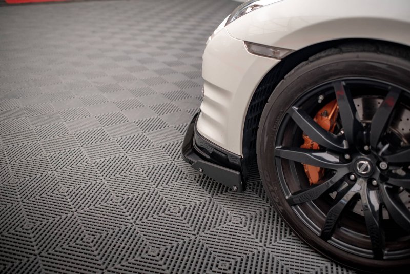 Maxton Front Ansatz +Flaps für Nissan GTR R35 Facelift NI-GTR-4F2-FD1G+FS