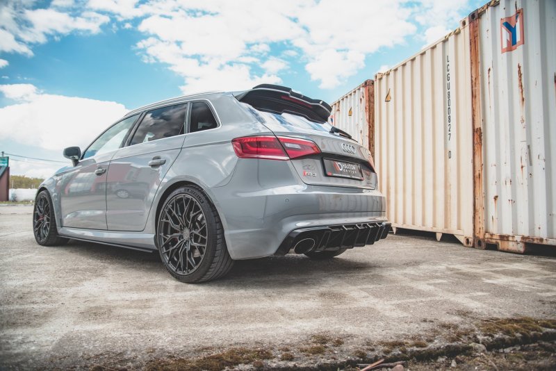 Maxton Diffusor Heck Ansatz für Audi RS3 8V Sportback schwarz Hochglanz AU-RS3-8V-RS1-G