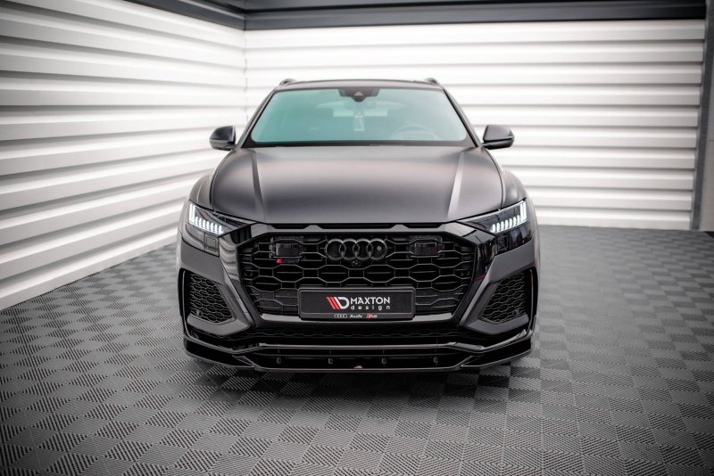 Maxton Front Ansatz V.2 für Audi RSQ8 Mk1 schwarz Hochglanz AU-RSQ8-1-FD2-G
