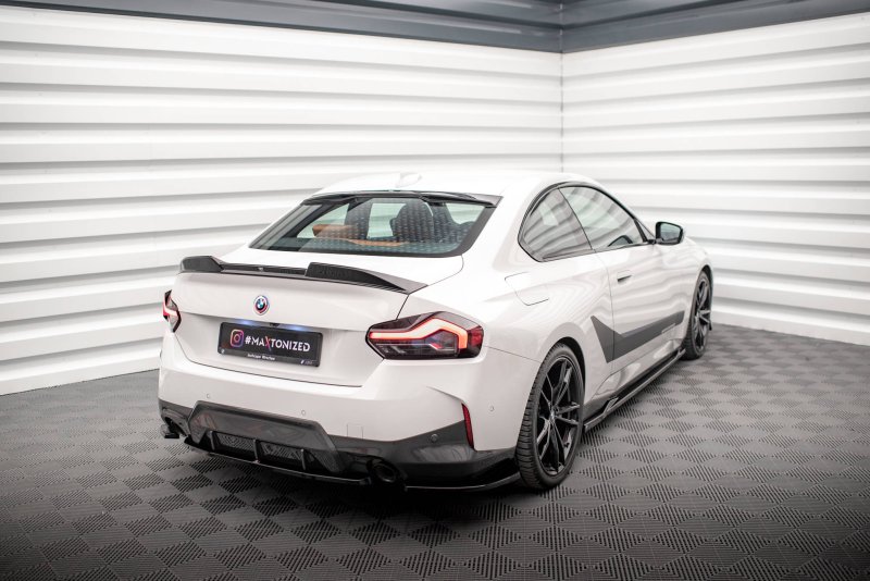 Maxton Heck Ansatz Flaps Diffusor V.2 für BMW 2 Coupe M-Paket G42 schwarz Hochglanz BM-2-42-MPACK-RSD2-G