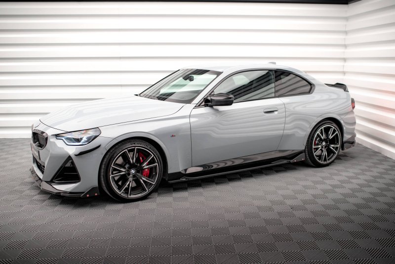 Maxton Seitenschweller Ansatz für V.2 für + Flaps BMW 2 Coupe M-Paket / M240i G42 BM-2-42-MPACK-SD2G+SF1B
