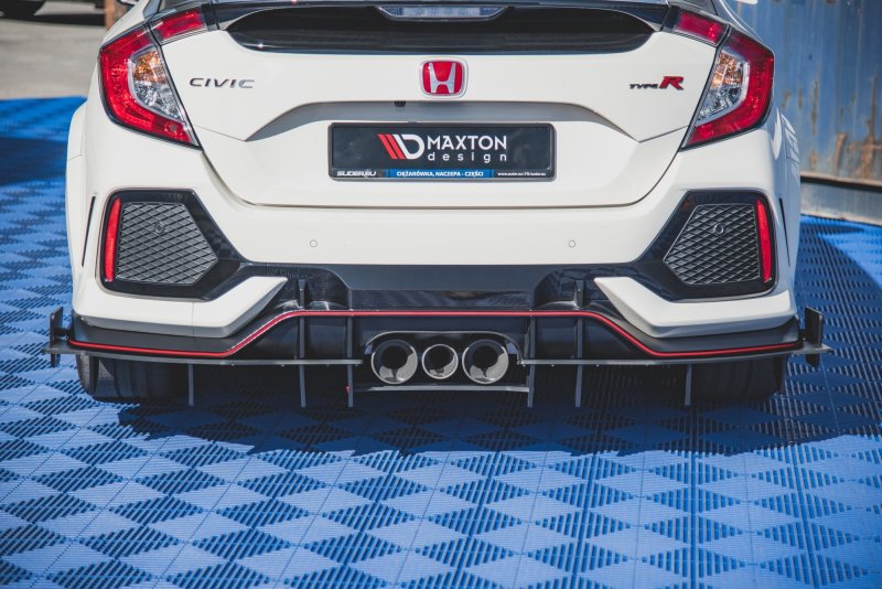 Maxton Racing Diffusor Heck Ansatz für Honda Civic X Type R HOCI10TYPERCNC-RS1BRB