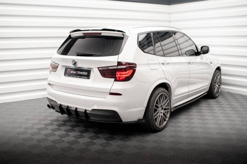 Maxton Spoiler CAP für BMW X3 M-Paket F25 schwarz Hochglanz BM-X3-25-MPACK-CAP2-G