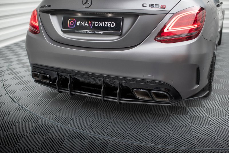 Maxton Street Pro Heckschürze Mercedes-AMG C63 Limousine / Kombi W205 Facelift MEC205F63CNC-RS1BRB
