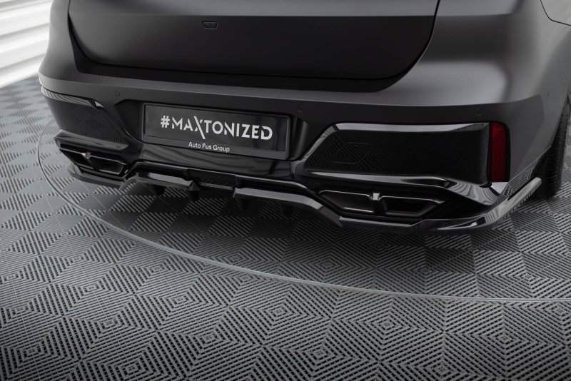 Maxton Mittlerer Cup Diffusor Heck Ansatz BMW M760e G70 schwarz Hochglanz BM-7-G70-M760E-RSD1G+RD1-G