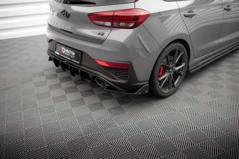 Maxton Heck Ansatz Flaps Diffusor V.4 + Flaps Hyundai I30 N Hatchback Mk3 Facelift HY-I30-3F-N-RSD4G+RSF1B