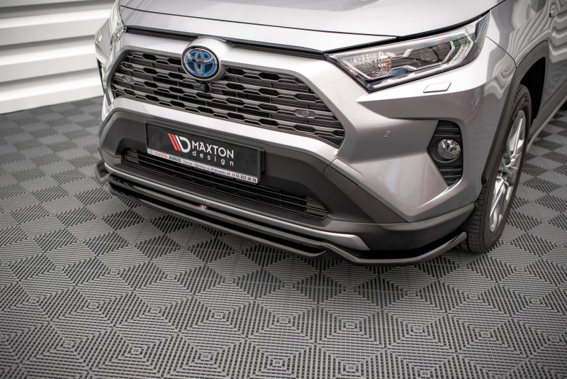 Maxton Front Ansatz für Toyota RAV4 Mk5 schwarz Hochglanz TO-RAV4-5-FD1G+FD1R-G