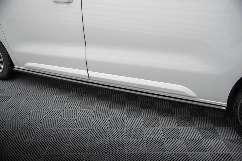 Maxton Seitenschweller Ansatz Citroen Jumpy l2 /l3 Mk3 schwarz Hochglanz CI-JU-3-SD1A+B-G