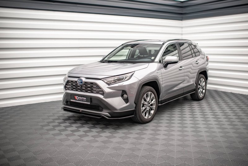 Maxton Seitenschweller Ansatz für Toyota RAV4 Mk5 schwarz Hochglanz TO-RAV4-5-SD1-G