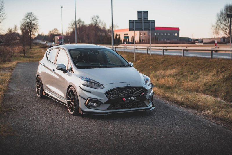 Maxton Front Ansatz +Flaps für V.4 Ford Fiesta ST / ST-Line FO-FI-8-STLINE-FD4G+FS