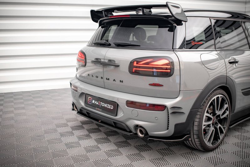 Maxton Mittlerer Diffusor Heck Ansatz für Mini Cooper Clubman John Cooper Works F54  schwarz Hochglanz MC-CM-2-S-JCW-RD1-G