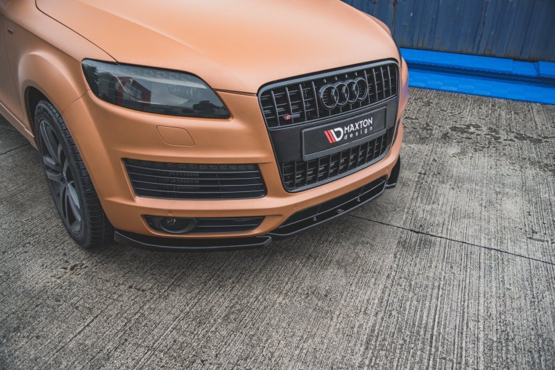 Maxton Front Ansatz für Audi Q7 S-Line Mk.1 schwarz Hochglanz AU-Q7-1-SLINE-FD1-G