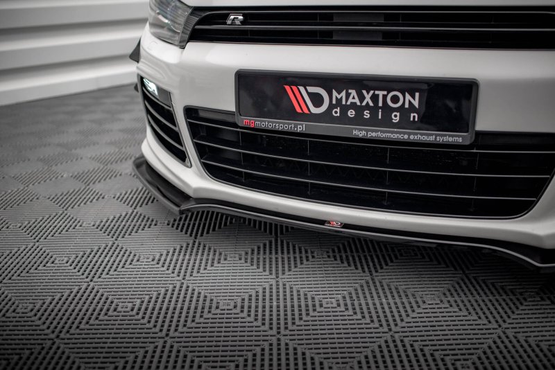 Maxton Front Ansatz V.4 VW Scirocco R Mk3 schwarz Hochglanz VW-SC-3-R-FD4-G