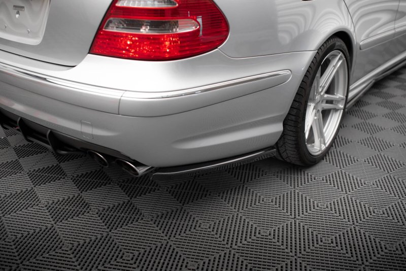 Maxton Heck Ansatz Flaps Diffusor Mercedes-Benz E 55 AMG W211 schwarz Hochglanz ME-E-211-AMG-RSD1-G