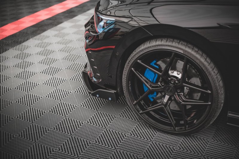 Maxton Heck Ansatz Flaps Diffusor +Flaps für V.2 Volkswagen Golf R Mk8 VW-GO-8-R-RSD2G+RS