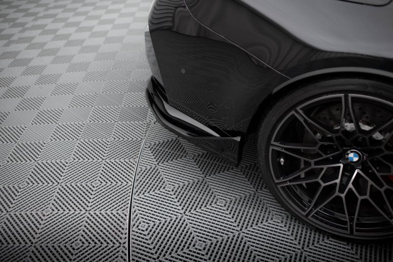 Maxton Heck Ansatz Flaps Diffusor V.6 CSL Look (heckansatz v.1) BMW M3 Limousine / Touring G80 / G81 schwarz Hochglanz BM-3-G80-M-RSD6-G