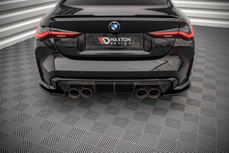 Maxton Heck Ansatz Flaps Diffusor für BMW M4 G82 schwarz Hochglanz BM-4-G82-M-RSD1-G
