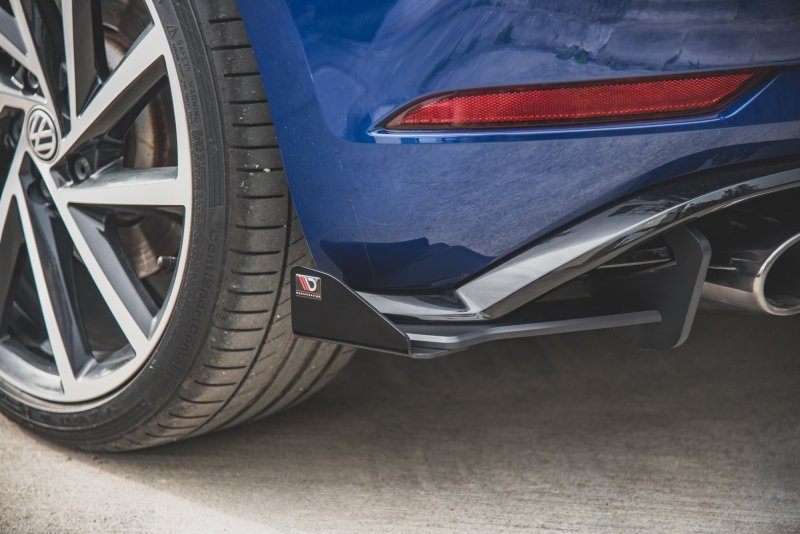 Maxton Racing Heck Ansatz Flaps Diffusor +Flaps für VW Golf 7 R Facelift schwarz Hochglanz VWGO7FRCNC-RSD1B+BRBI+RSF1-G
