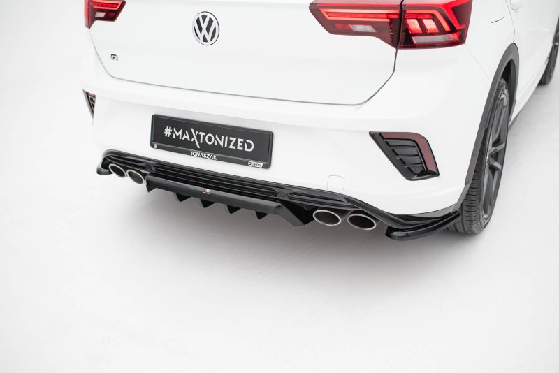 Maxton Mittlerer Diffusor Heck Ansatz DTM Look VW T-Roc R Mk1 schwarz Hochglanz VW-T-ROC-1PF-R-RD1G+RD2-G