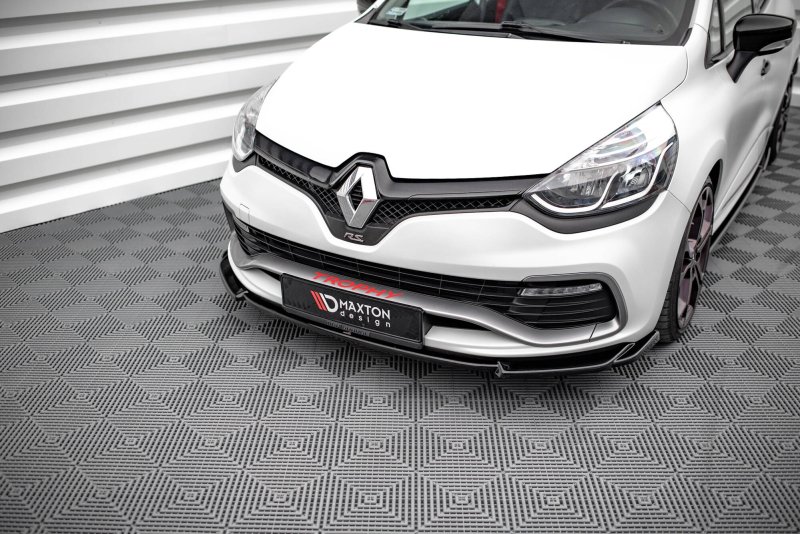 Maxton Front Ansatz V.2 Renault Clio RS Mk4 schwarz Hochglanz RE-CL-4-RS-FD2-G
