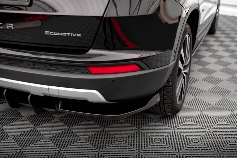 Maxton Heck Ansatz Flaps Diffusor für Seat Ateca Mk1 schwarz Hochglanz SE-AT-1-RSD1-G