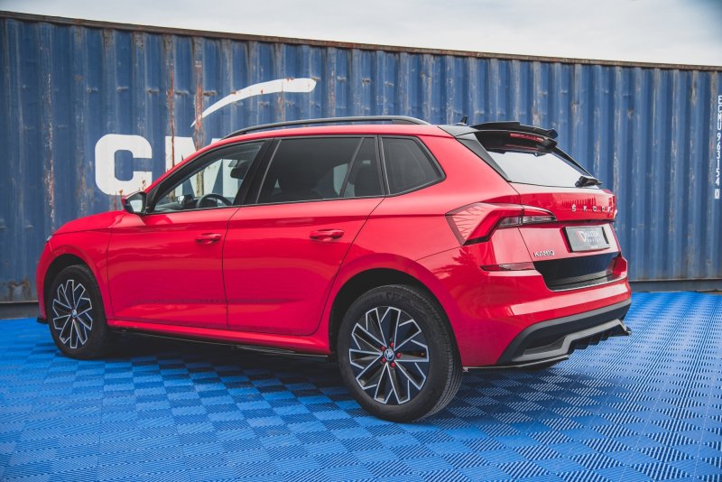 Maxton Heck Ansatz Flaps Diffusor für Skoda Kamiq schwarz Hochglanz SK-KM-1-RSD1-G