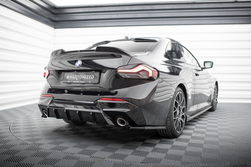 Maxton Heck Ansatz Flaps Diffusor V.3 BMW 2 G42 schwarz Hochglanz BM-2-G42-RSD3-G