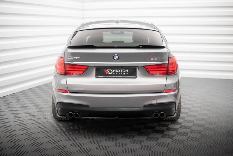 Maxton Mittlerer Cup Diffusor Heck Ansatz BMW 5er GT M-Paket F07 schwarz Hochglanz BM-5-GT-07-MPACK-RD1-G