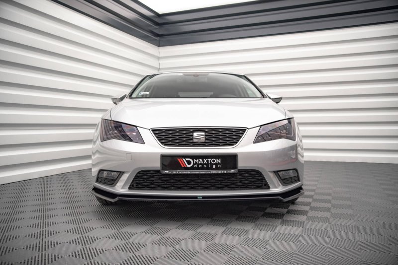 Maxton Front Ansatz V.2 für Seat Leon Mk3 schwarz Hochglanz SE-LE-3-FD2-G