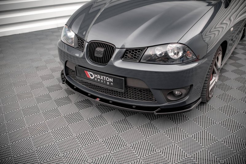 Maxton Front Ansatz V.2 für Seat Ibiza Cupra Mk3 schwarz Hochglanz SE-IB-3-CU-FD2-G