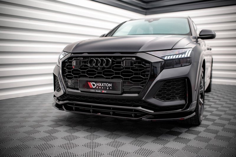 Maxton Front Ansatz V.2 für Audi RSQ8 Mk1 schwarz Hochglanz AU-RSQ8-1-FD2-G