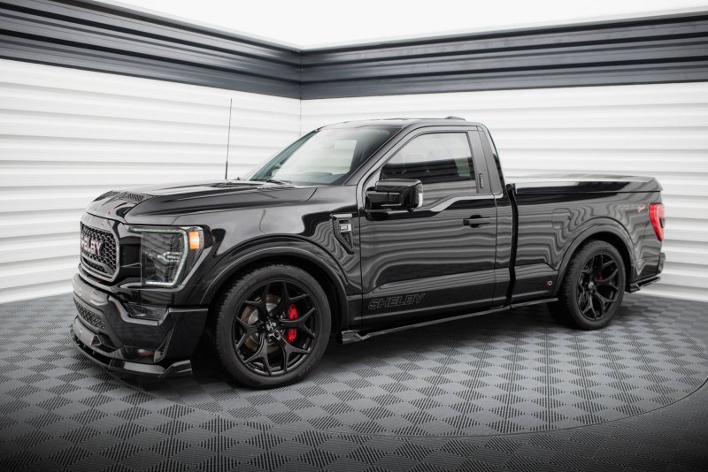 Maxton Seitenschweller Ansatz Shelby F150 Super Snake schwarz Hochglanz SH-F150-SS-SD1A+B-G