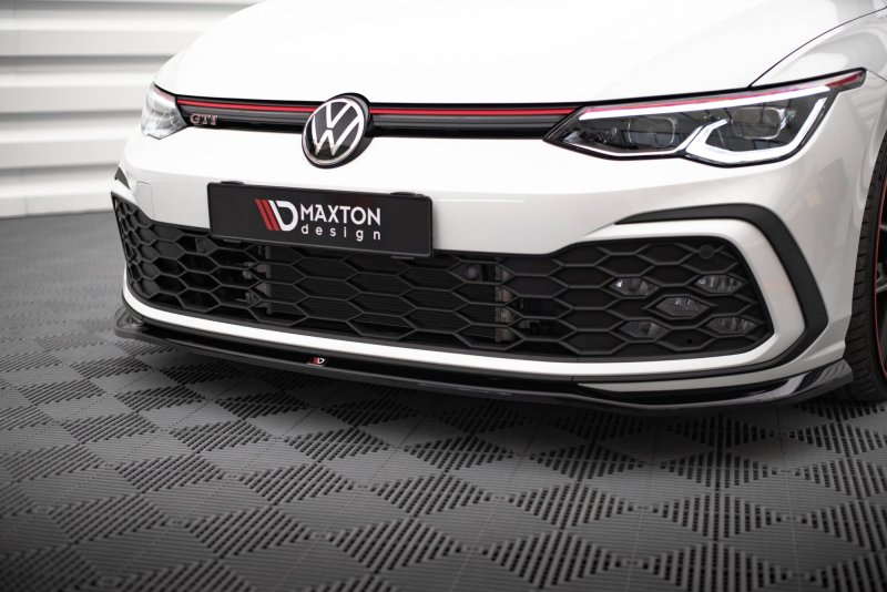 Maxton Front Ansatz V.7 VW Golf GTI / GTE / GTD / R-Line Mk8 schwarz Hochglanz VW-GO-8-GTI-FD7-G