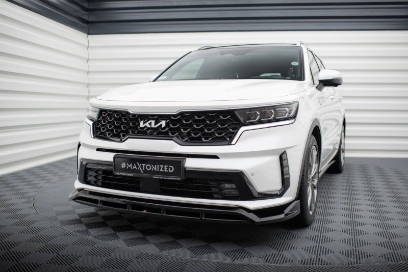 Preview: Maxton Front Ansatz Kia Sorento Mk4 schwarz Hochglanz KI-SO-4-FD1G+FD1R-G