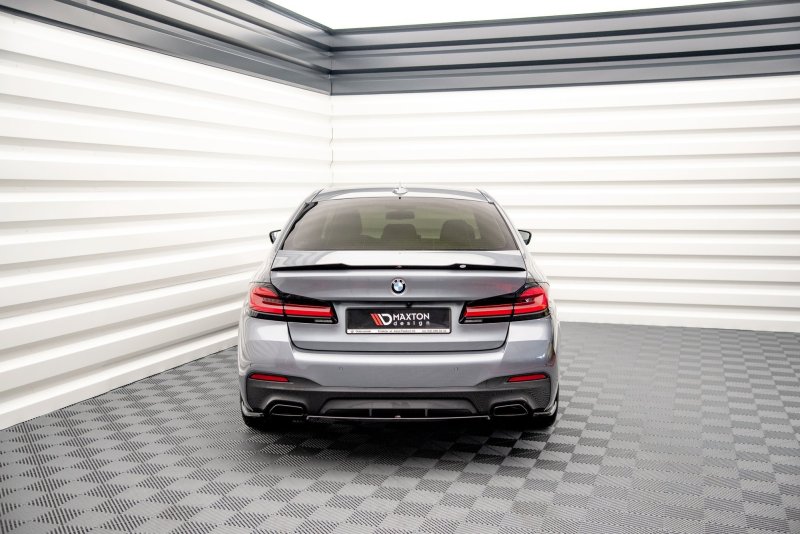 Maxton Heck Ansatz Flaps Diffusor für BMW 5er G30 Facelift M-Paket schwarz Hochglanz BM-5-G30F-MPACK-RSD1-G