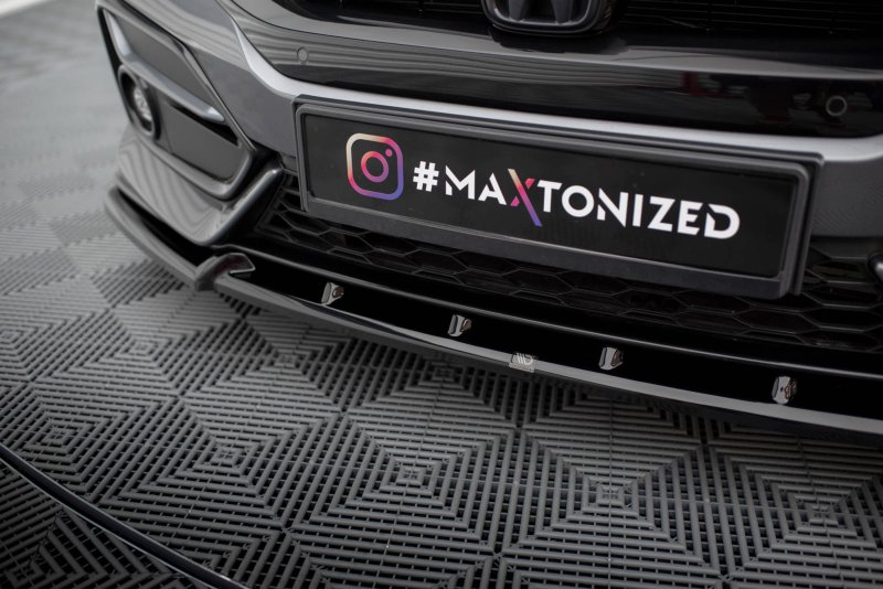 Maxton Front Ansatz +Flaps für Honda Civic Sport Mk 10 HO-CI-10-SPORT-FD1G+FSF1B