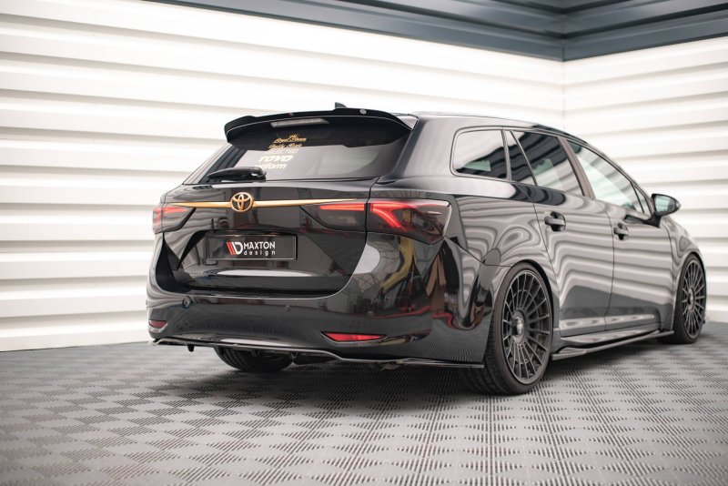 Maxton Spoiler CAP für Toyota Avensis Mk3 Facelift Wagon schwarz Hochglanz TO-AV-3F2-K-CAP1-G