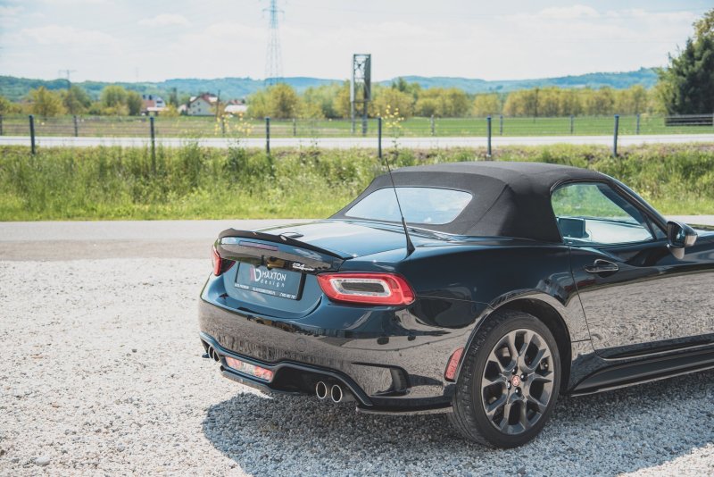 Maxton Spoiler CAP für Fiat 124 Spider Abarth schwarz Hochglanz FI-124-1-AB-CAP2-G