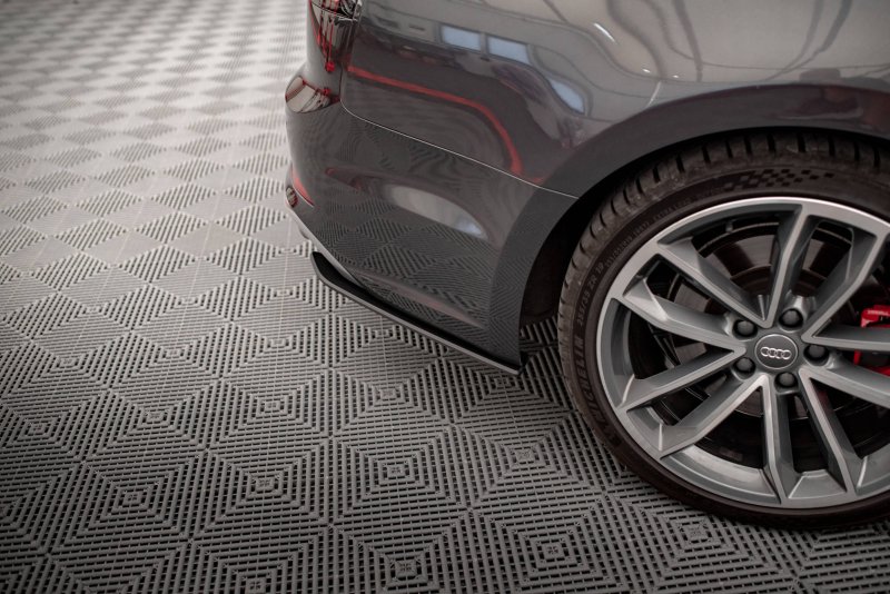 Maxton Street Pro Heck Ansatz Flaps Diffusor für Audi S5 Sportback F5 AUS52CNC-RSD1BRB