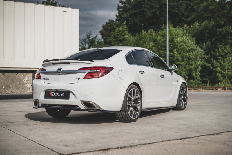 Maxton Mittlerer Diffusor Heck Ansatz für Opel Insignia Mk. 1 OPC Facelift schwarz Hochglanz OP-IS-1F-OPC-RD1-G