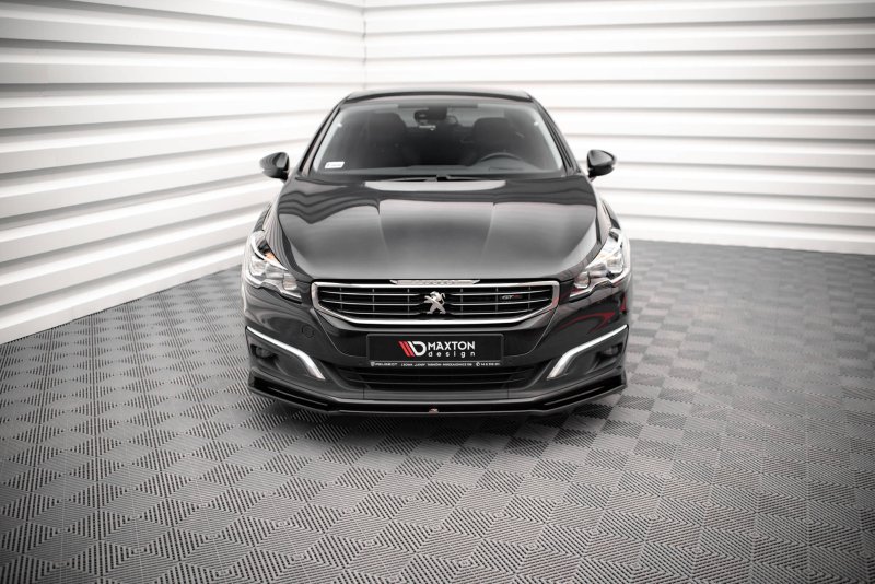 Maxton Front Ansatz V.2 für Peugeot 508 GT Mk1 Facelift schwarz Hochglanz PE-508-1F-GT-FD2-G