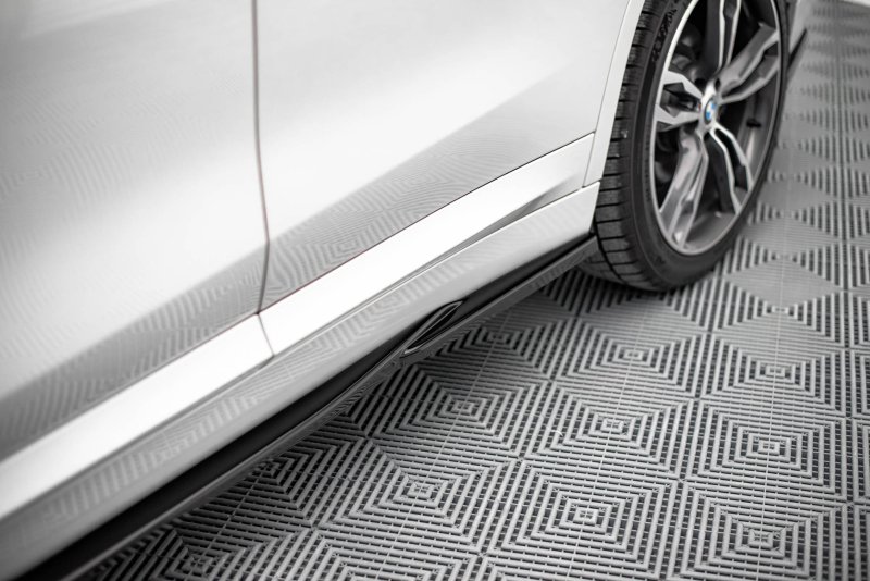 Maxton Seitenschweller Ansatz für BMW X1 M-Paket F48 schwarz Hochglanz BM-X1-48-MPACK-SD1-G