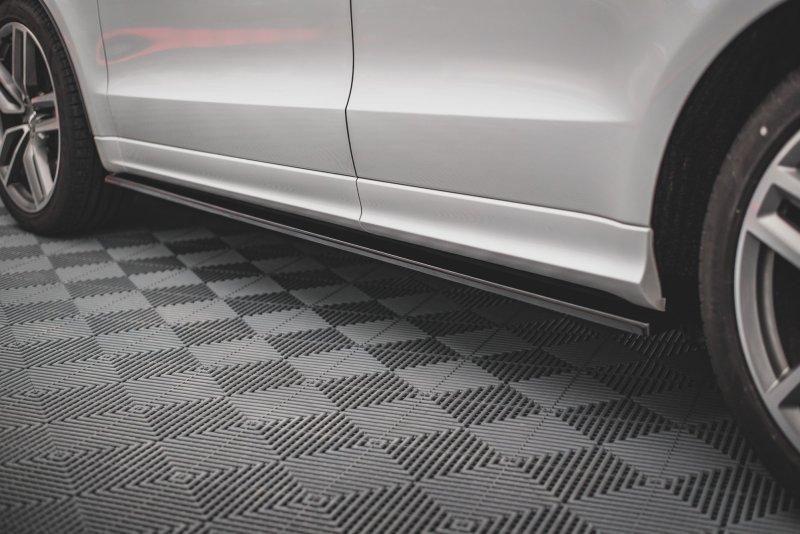 Maxton Seitenschweller Ansatz für Audi SQ5 Mk1 (8R) schwarz Hochglanz AU-SQ5-1-SD1-G