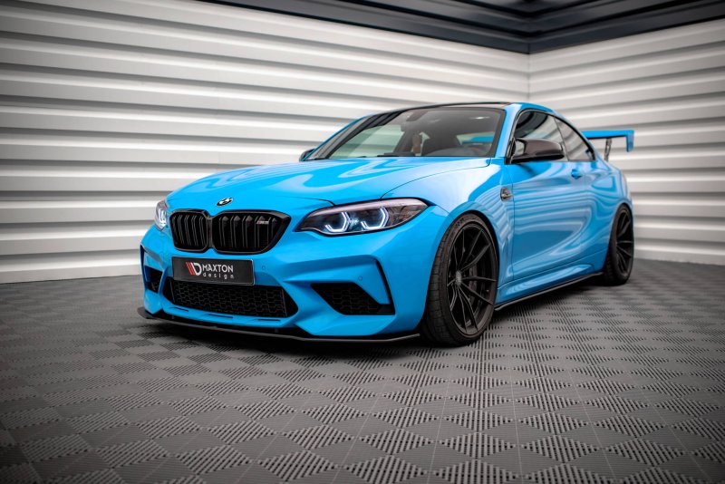Preview: Maxton Street Pro Front Ansatz für BMW M2 F87 BM287MCOMPCNC-FD1B