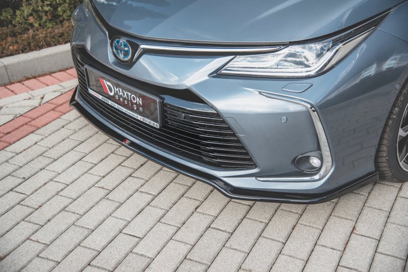 Maxton Front Ansatz für Toyota Corolla XII Limousine  schwarz Hochglanz TO-CO-12-S-FD1-G