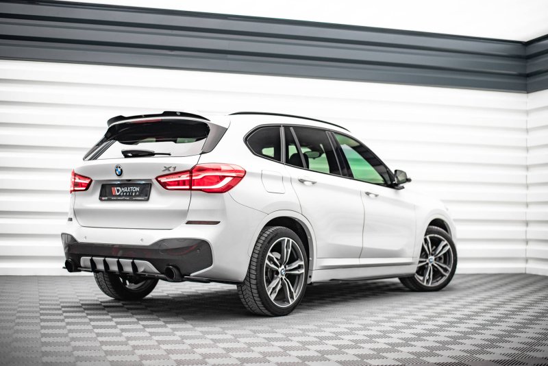 Maxton Spoiler CAP für BMW X1 M-Paket F48 schwarz Hochglanz BM-X1-48-MPACK-CAP1-G