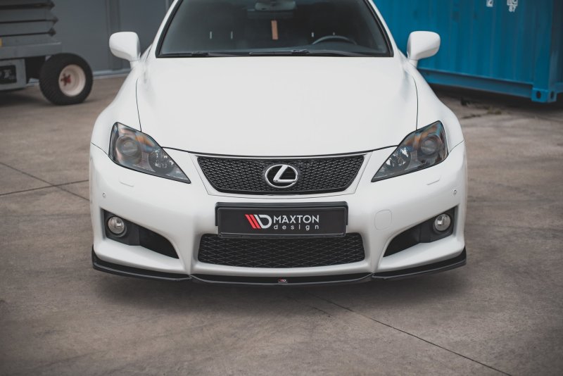 Preview: Maxton Front Ansatz V.2 für Lexus IS F Mk2 schwarz Hochglanz LE-ISF-2-FD2-G