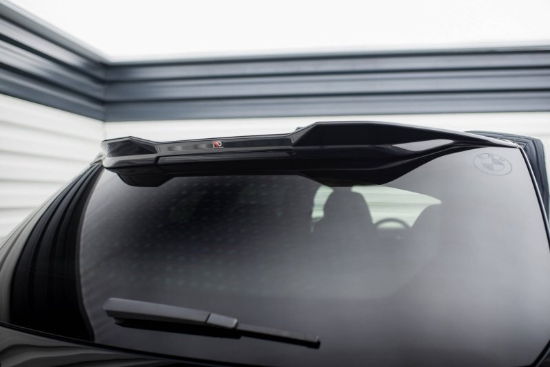 Maxton Spoiler CAP Abrisskante 3D BMW XM G09 schwarz Hochglanz BM-XM-1-CAP3D1-G