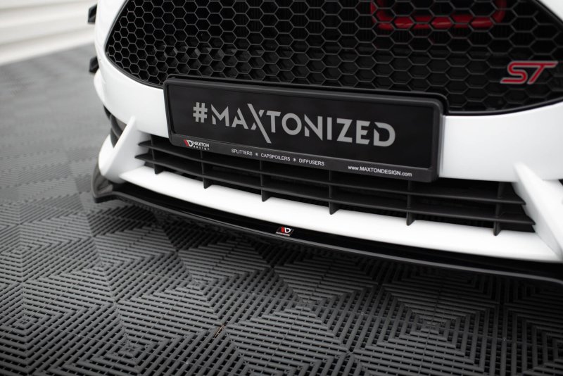 Maxton Front Ansatz V.5 Ford Fiesta ST Mk7 Facelift schwarz Hochglanz FO-FI-7F-ST-FD5-G