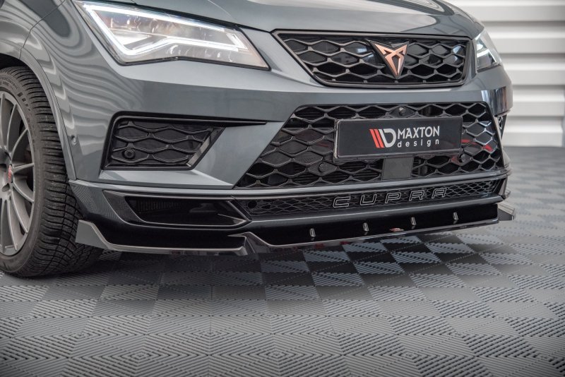 Preview: Maxton Front Ansatz V.1 für Cupra Ateca schwarz Hochglanz CU-AT-1-FD1-G